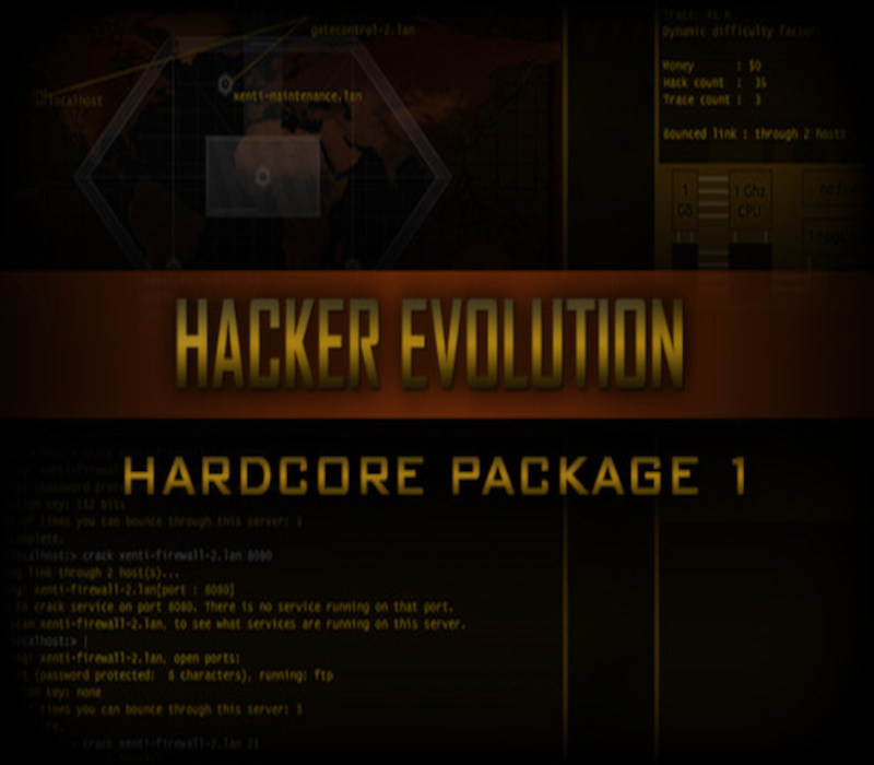 Hacker Evolution - Hardcore Package Part 1 DLC PC Steam CD Key Logo