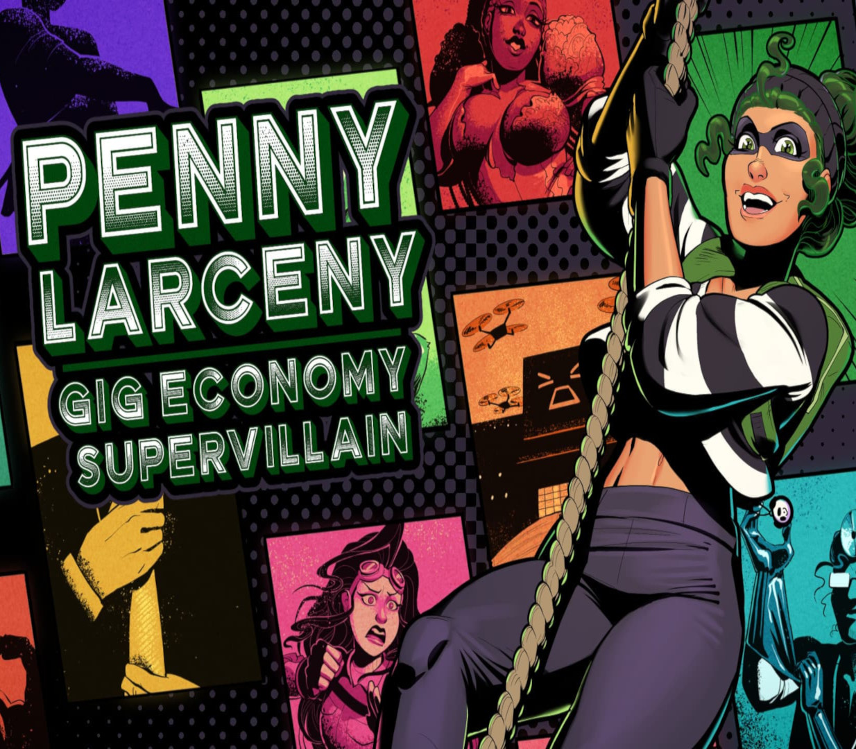 Penny Larceny: Gig Economy Supervillain Steam CD Key Logo