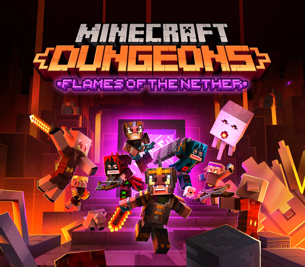 Minecraft Dungeons - Flames of the Nether DLC PC CD Key Logo