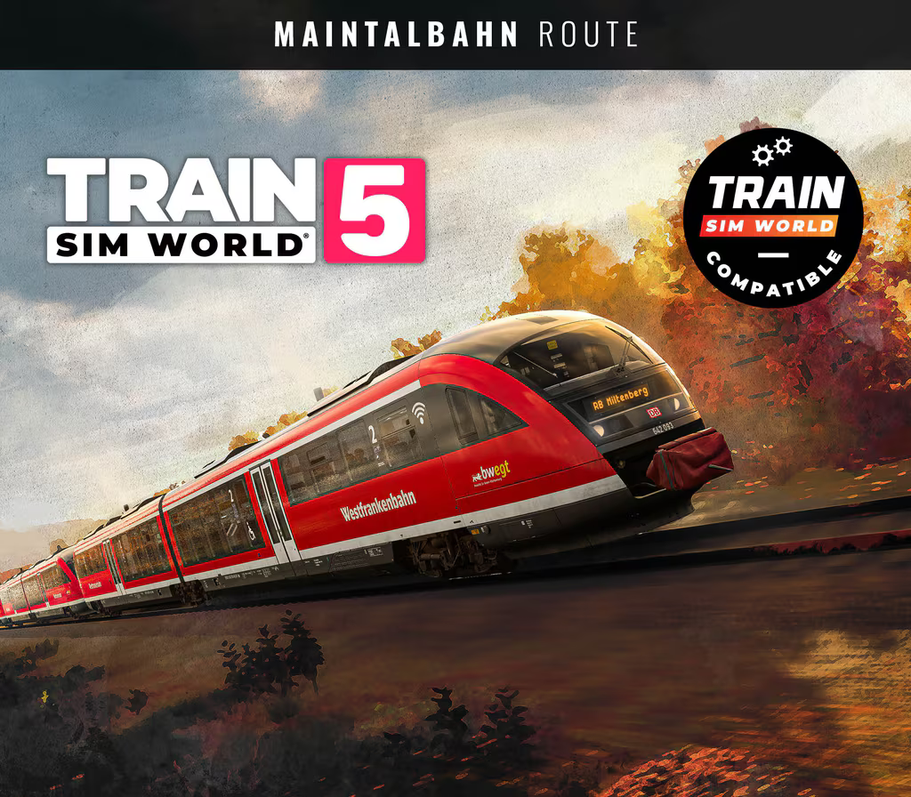 Train Sim World 5 - Maintalbahn: Aschaffenburg - Miltenberg Route Add-On DLC US XBOX One / Xbox Series X|S CD Key Logo