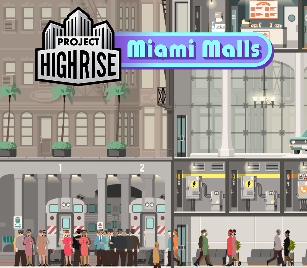 Project Highrise - Miami Malls DLC PC Steam CD Key Logo