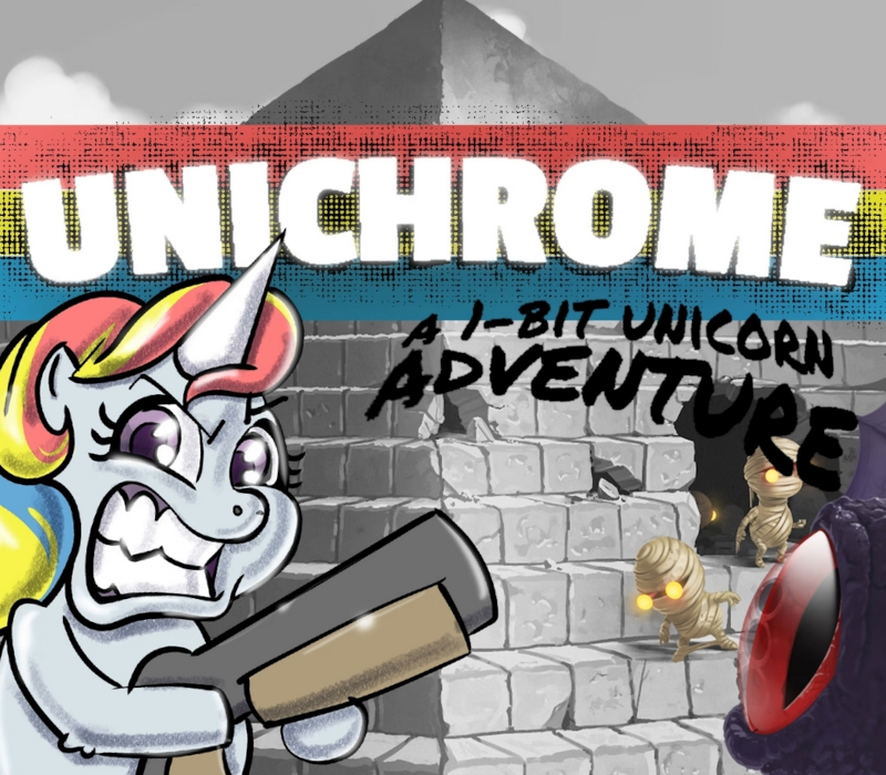 Unichrome: A 1-Bit Unicorn Adventure Steam CD Key Logo
