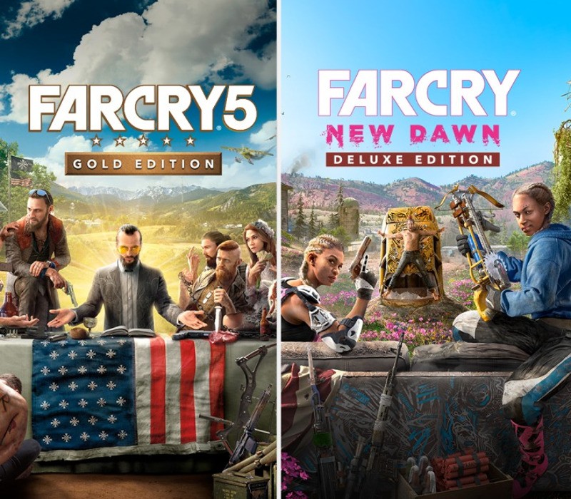Far Cry 5 Gold Edition + Far Cry New Dawn Deluxe Edition Bundle AR XBOX One / Xbox Series X|S CD Key Logo