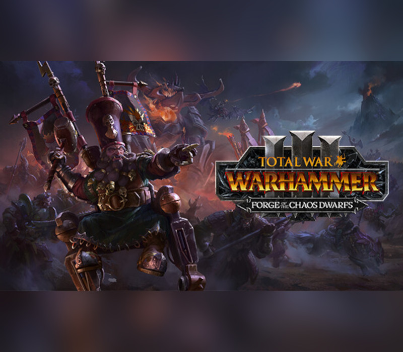 Total War: WARHAMMER III - Forge of the Chaos Dwarfs DLC PC Steam CD Key Logo