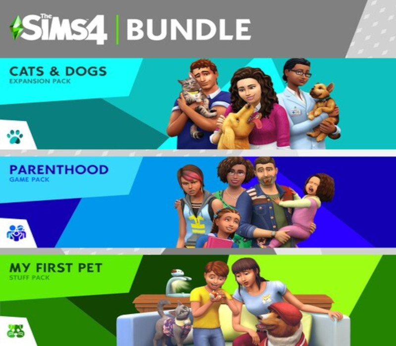 The Sims 4 - The Sims 4 Pet Lovers Bundle DLC EU XBOX One / Xbox Series X|S CD Key Logo