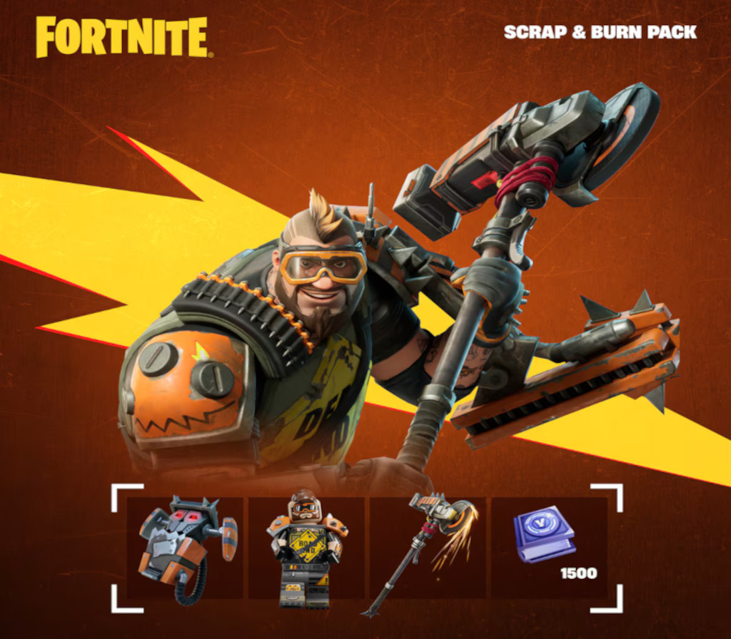Fortnite - Scrap & Burn Pack DLC EU XBOX One / Xbox Series X|S CD Key Logo