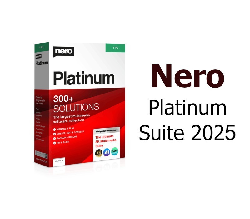 Nero Platinum 2025 Suite SE CD Key (1 Year/ 1 PC) Logo