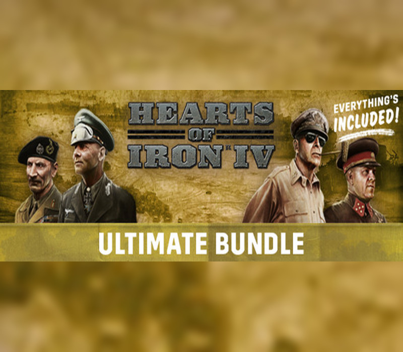 Hearts of Iron IV: Ultimate Bundle 2024 PC Steam CD Key Logo