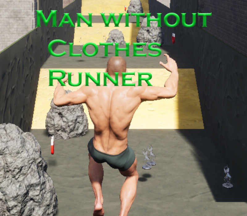Man Without Clothes Runner PC Steam CD Key Logo