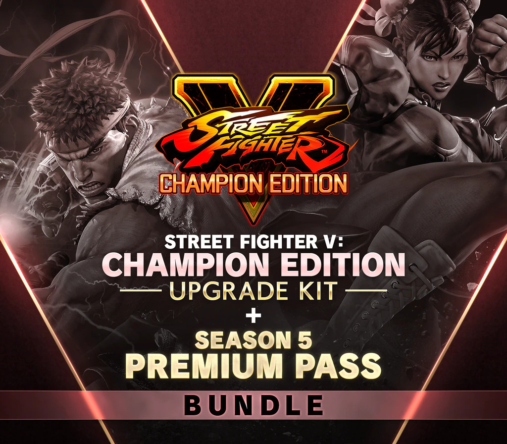 Street Fighter V - Champion Edition Upgrade Kit + Season 5 Premium Pass DLC Bundle Steam CD Key Logo