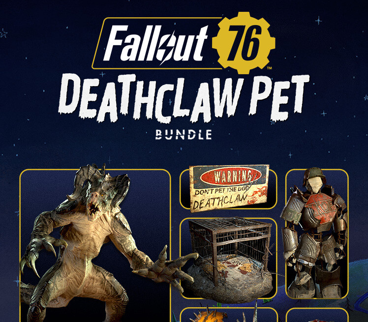 Fallout 76 - Deathclaw Pet Bundle DLC PC Steam CD Key Logo