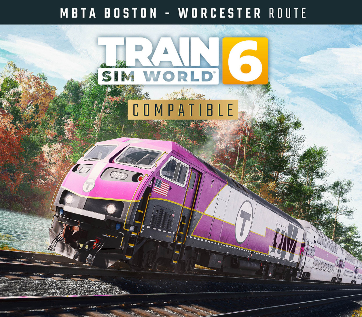 Train Sim World 6: MBTA Commuter: Boston - Framingham/Worcester Line Route Add-On DLC EU XBOX One / Xbox Series X|S / PC CD Key Logo
