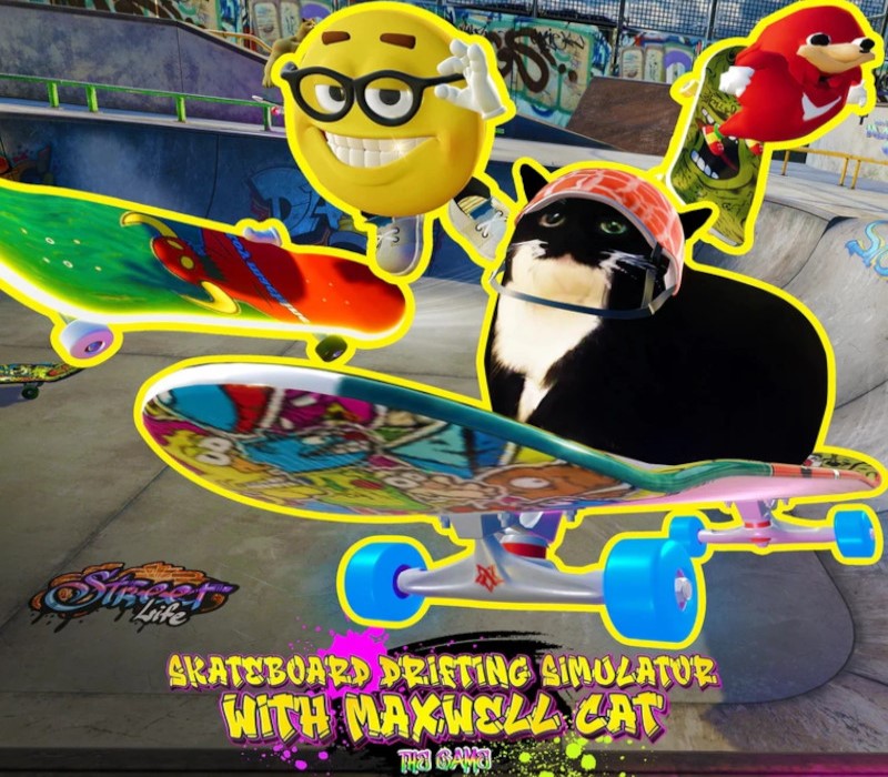 Drifting with Maxwell Cat: The Game Steam CD Key Logo