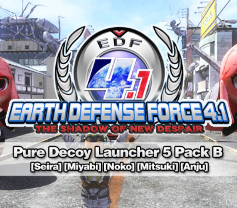 EARTH DEFENSE FORCE 4.1 - Pure Decoy Launcher 5 Pack B DLC Steam CD Key Logo