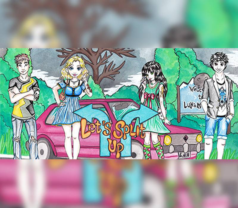 Let's Split Up (A Visual Novel) PC Steam CD Key Logo
