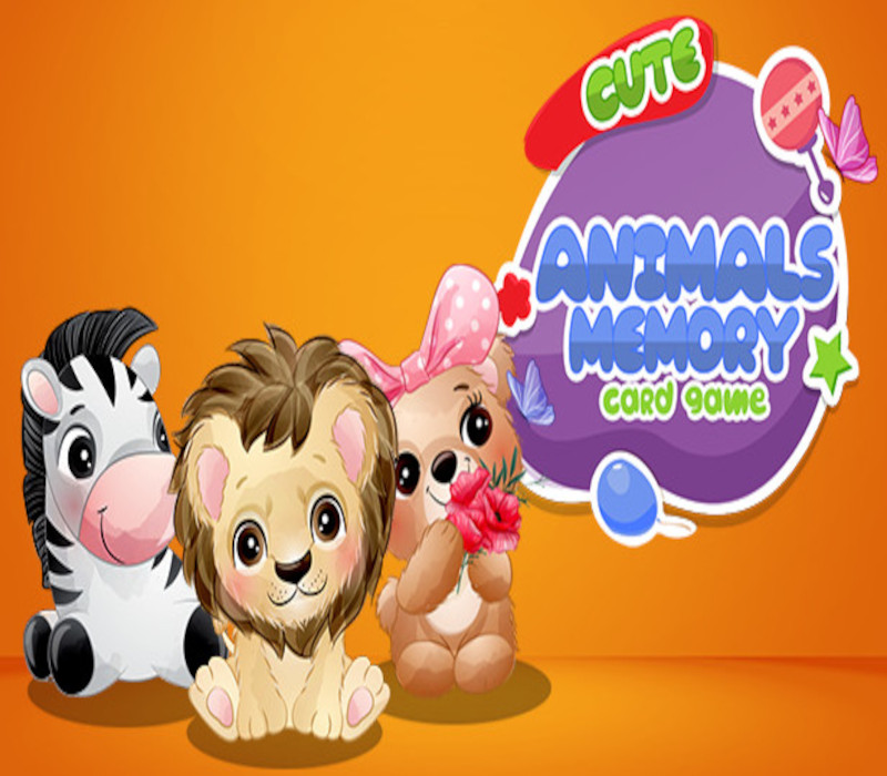 Cute animals memory card game Steam CD Key Logo