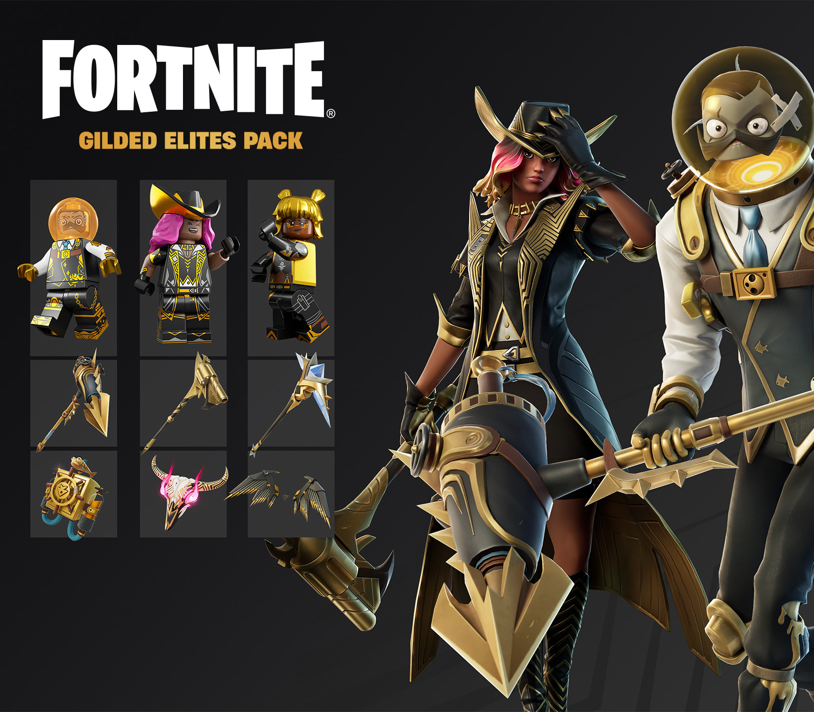 Fortnite - Gilded Elites Pack DLC US XBOX One / Xbox Series X|S CD Key Logo