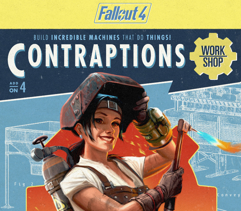 Fallout 4 - Contraptions Workshop DLC PC Steam CD Key Logo