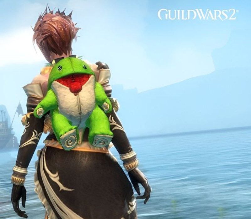 Guild Wars 2 - Green Plush Quaggan Backpack Cover DLC Arena.Net CD Key Logo