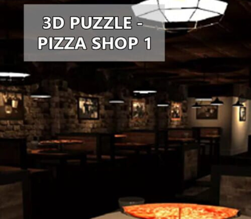 3D PUZZLE - Pizza Shop 1 PC Steam CD Key Logo