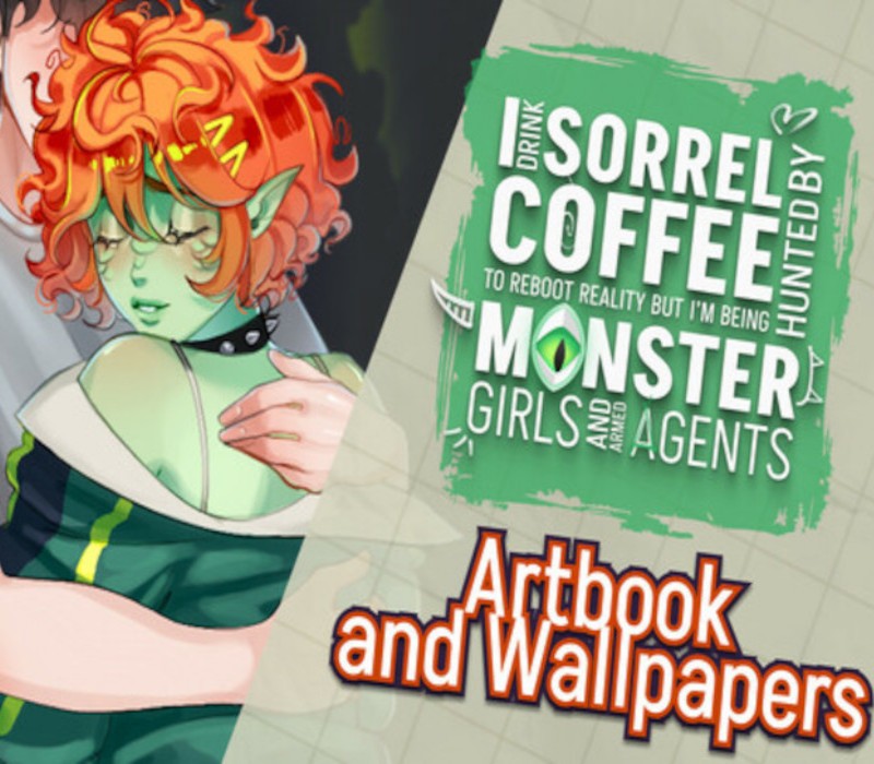 I drink Sorrel Coffee to reboot reality, but I'm being hunted by Monster Girls and armed agents - Artbook and Wallpapers DLC PC Steam CD Key Logo