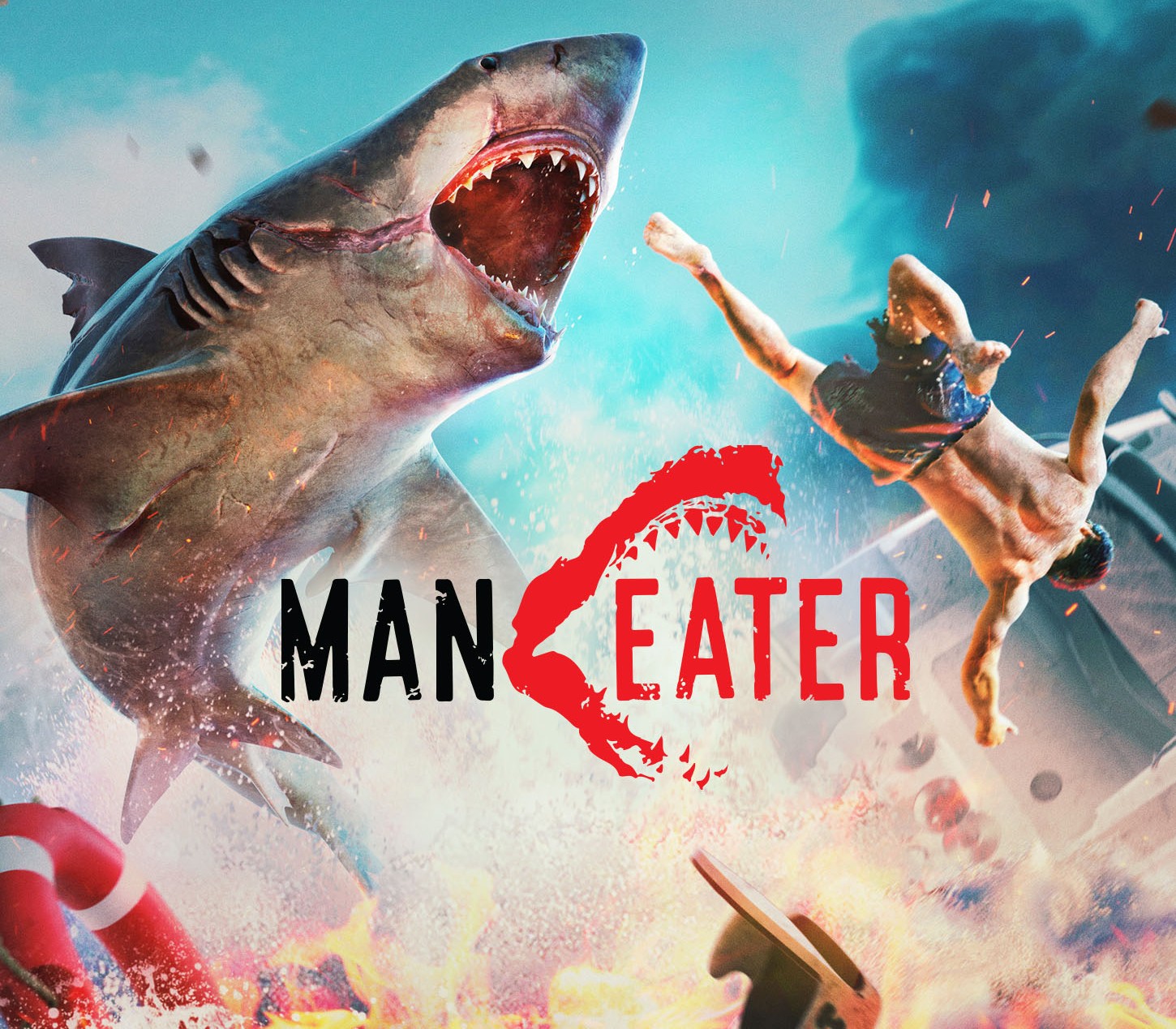 Maneater PC Steam CD Key Logo