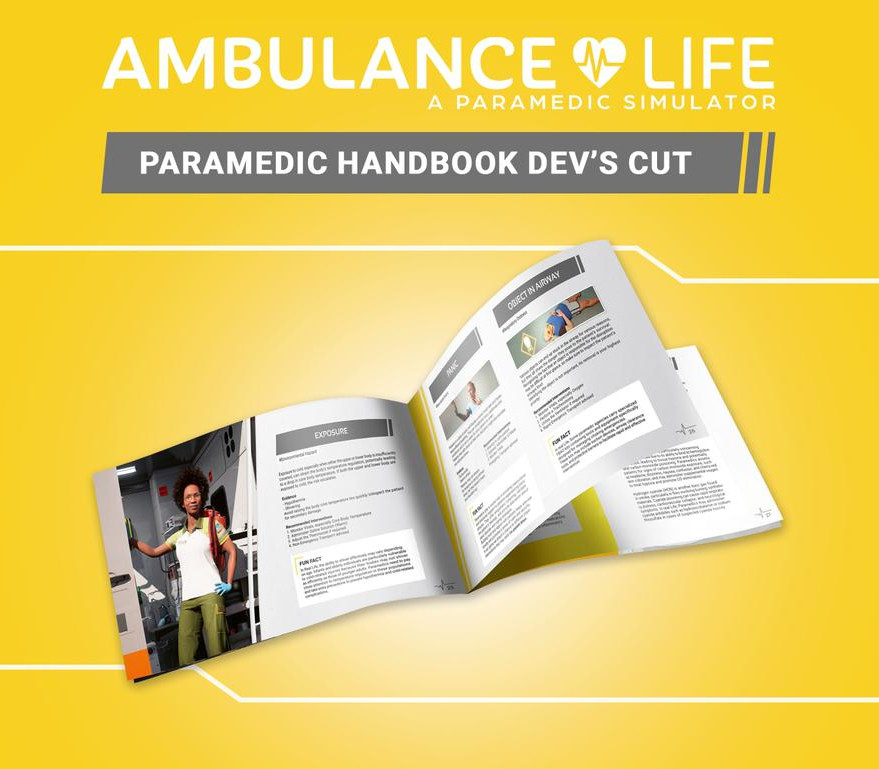 Ambulance Life: A Paramedic Simulator - Paramedic Handbook Dev's Cut DLC PC Steam CD Key Logo