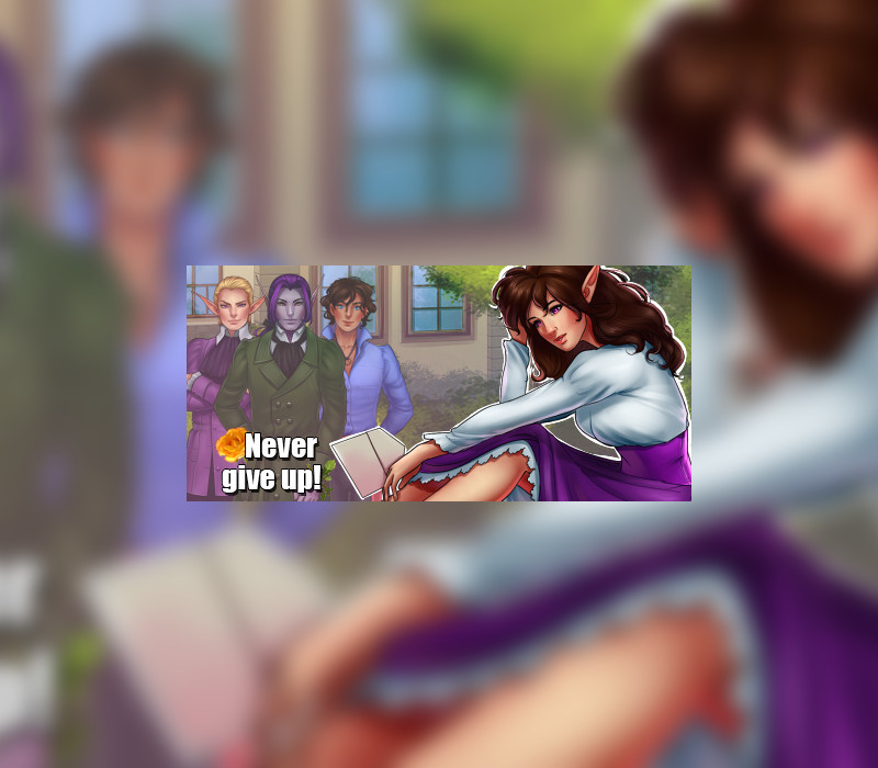 Never give up! Steam CD Key Logo