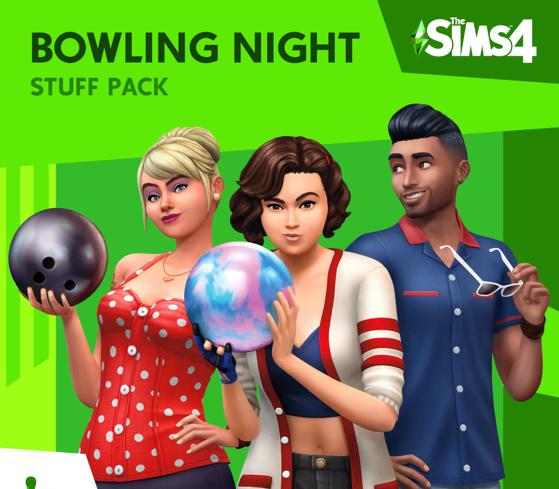 The Sims 4 - Bowling Night Stuff DLC PC EA App CD Key Logo
