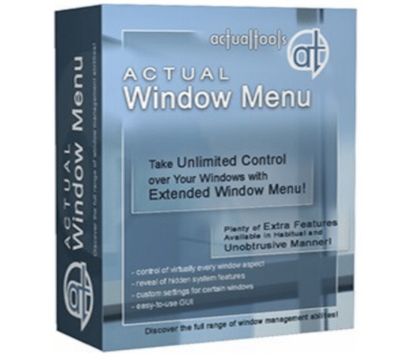 Actual Tools - Actual Window Menu 8 PC CD Key Logo