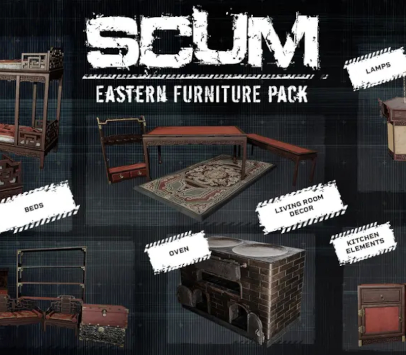 SCUM - Eastern Furniture Pack DLC PC Steam CD Key Logo
