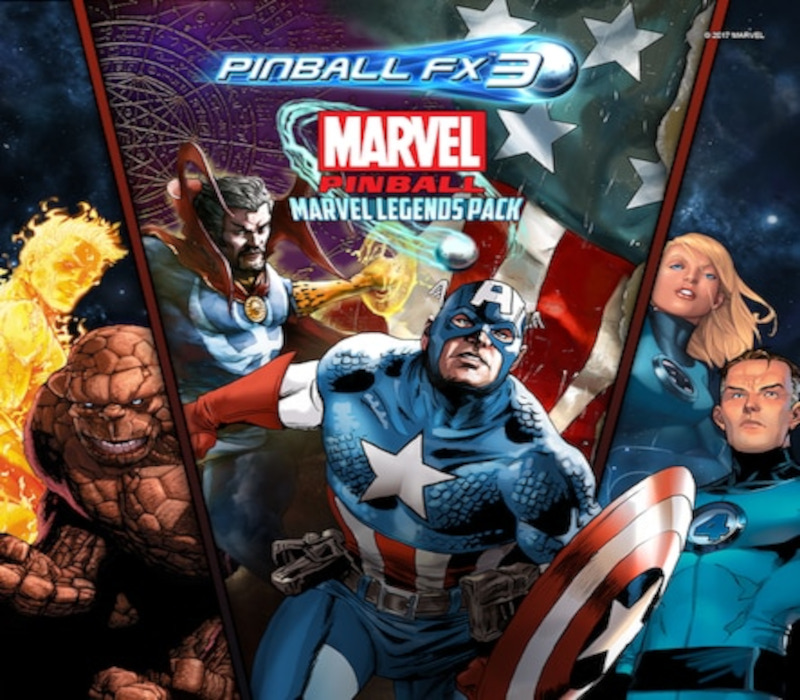Pinball FX3 - Marvel Pinball - Marvel Legends Pack DLC Steam CD Key Logo