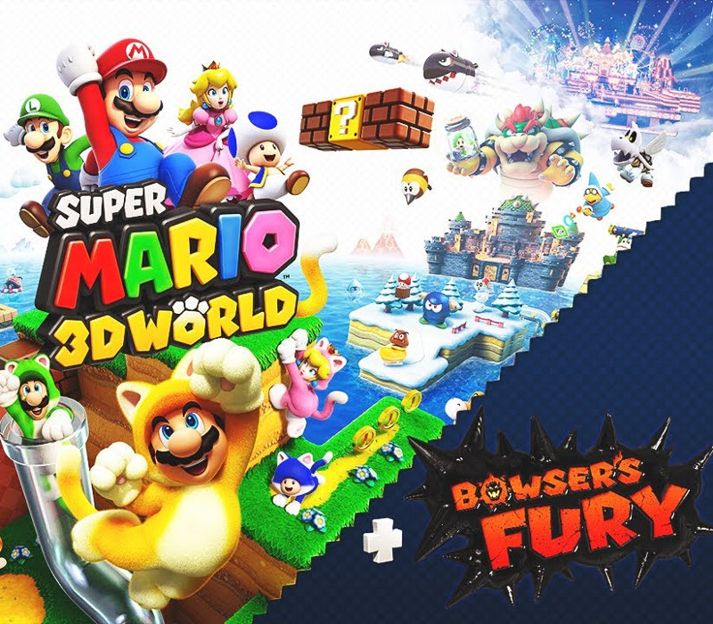 Super Mario 3D World + Bowser's Fury EU Nintendo Switch CD Key Logo