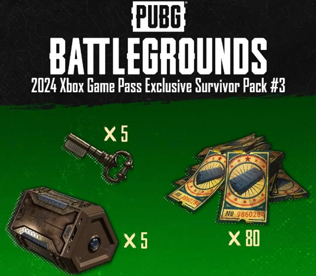 PUBG Battlegrounds - 2024 Exclusive Survivor Pack #3 DLC XBOX One / Xbox Series X|S CD Key Logo