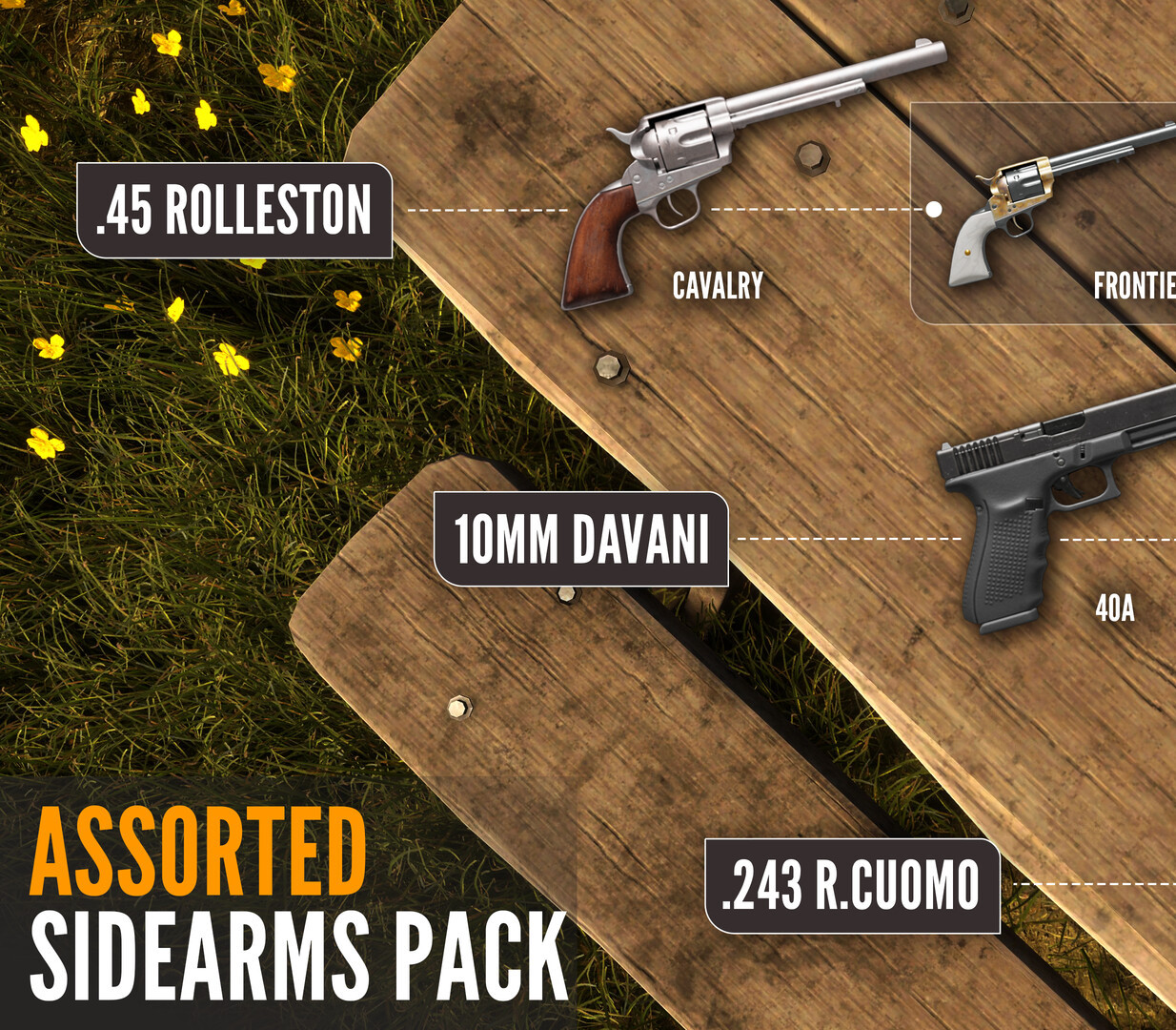 theHunter: Call of the Wild - Assorted Sidearms Pack DLC PC Steam CD Key Logo