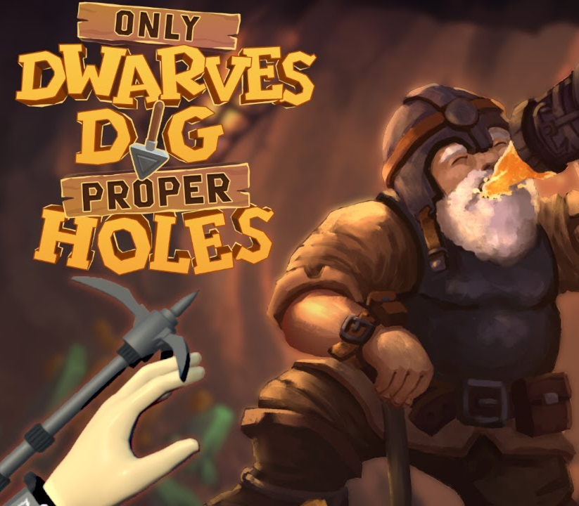Only DWARVES DIG Proper HOLES PC Steam CD Key Logo