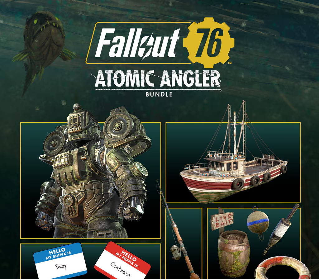 Fallout 76 - Atomic Angler Bundle DLC PC Steam CD Key Logo