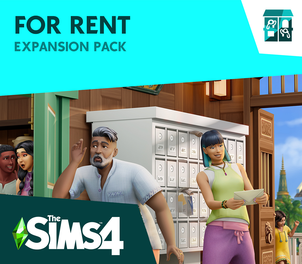 The Sims 4 - For Rent Expansion Pack DLC XBOX One / Xbox Series X|S CD Key Logo