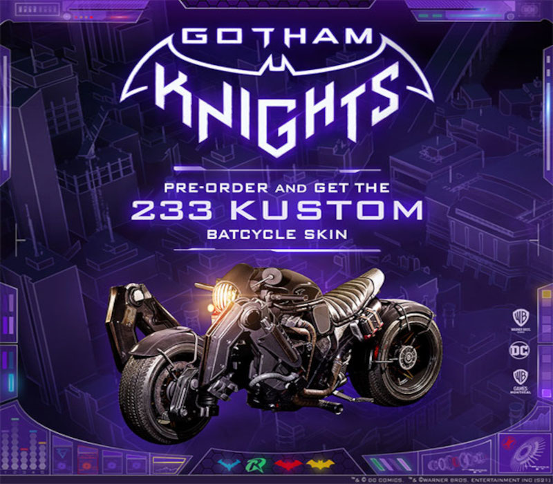 Gotham Knights - 233 Kustom Batcycle Skin EU DLC PS5 CD Key Logo