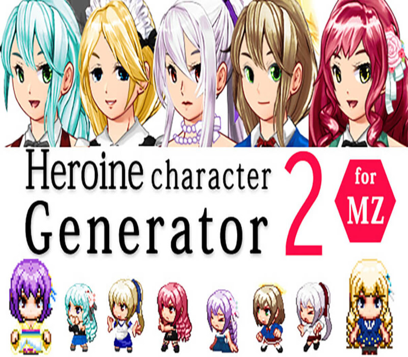 RPG Maker MV - Heroine Character Generator 2 DLC EU Steam CD Key Logo