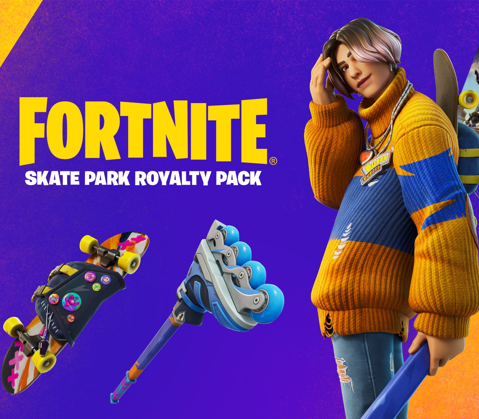 Fortnite - Skate Park Royalty Pack DLC US XBOX One / Xbox Series X|S CD Key Logo