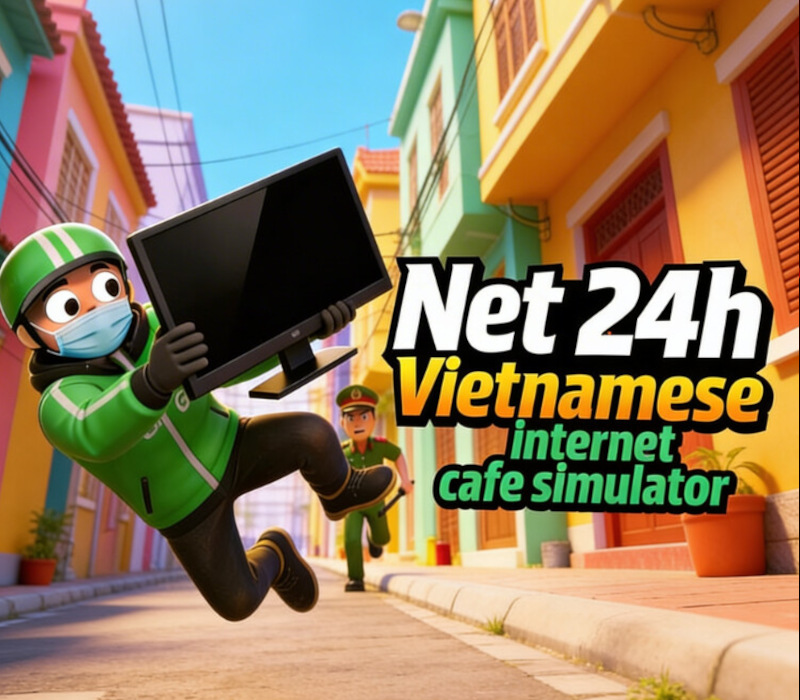 Net 24h: Vietnamese Internet Cafe Chaos PC Steam CD Key Logo