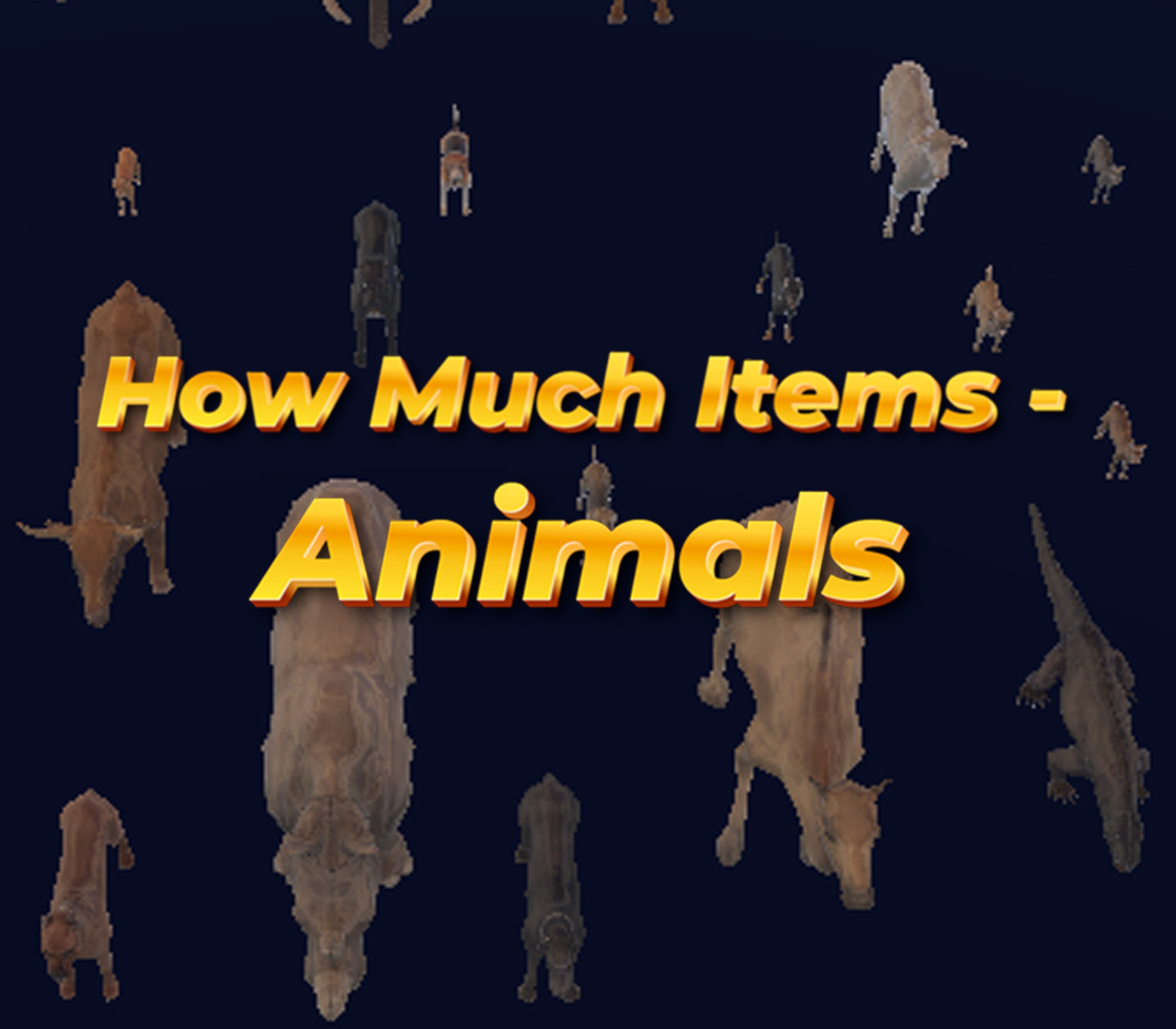 How Much Items: Animals PC Steam CD Key Logo