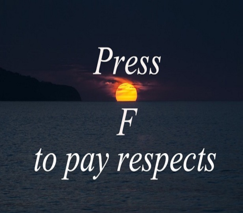 Press F to pay respects Steam CD Key Logo