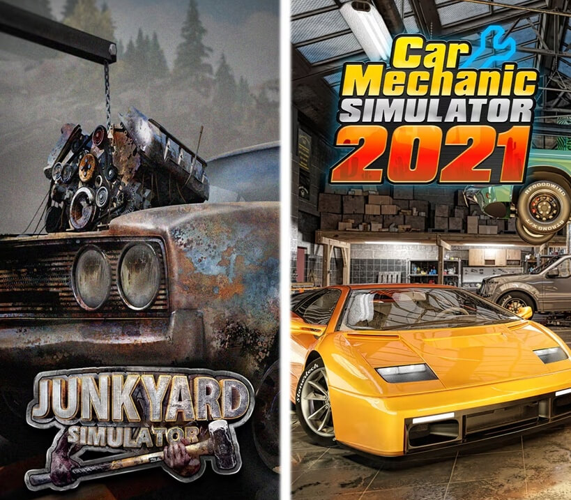 Junkyard Simulator & Car Mechanic Simulator 2021 Xbox One / Xbox Series X|S CD Key Logo
