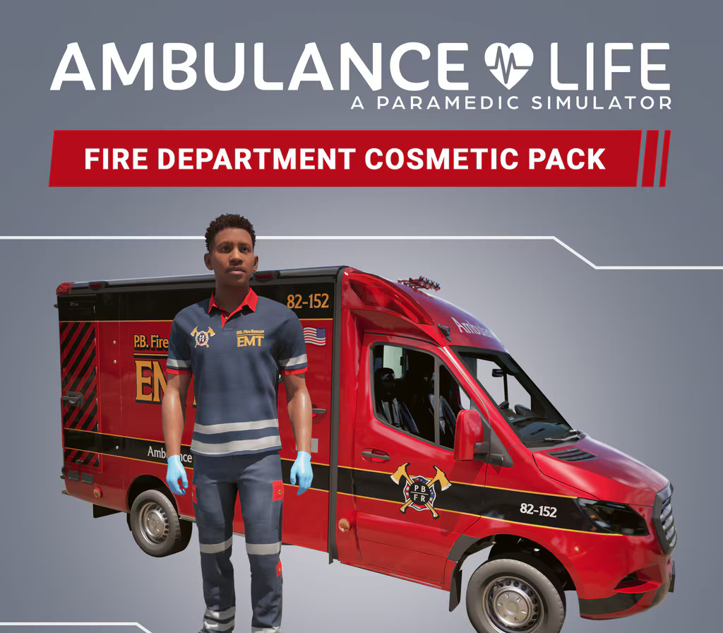 Ambulance Life: A Paramedic Simulator - Fire Department Cosmetic Pack DLC PC Steam CD Key Logo
