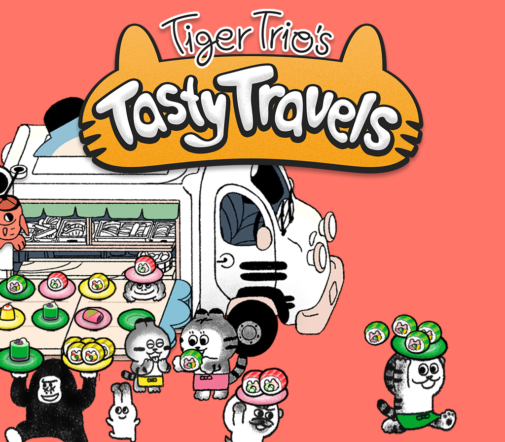 Tiger Trio's Tasty Travels Steam CD Key Logo
