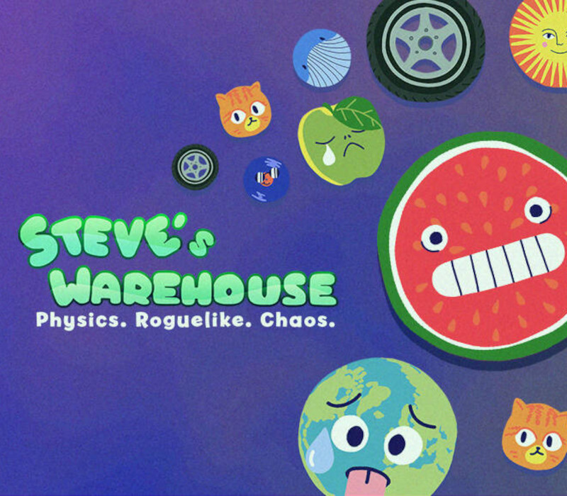 Steve's Warehouse: Physics. Roguelike. Chaos. PC Steam CD Key Logo