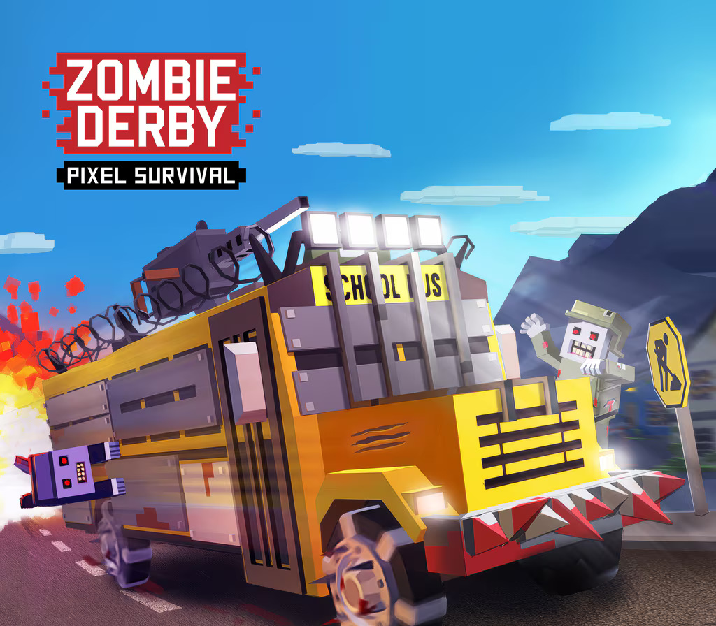 Zombie Derby: Pixel Survival PC Steam CD Key Logo