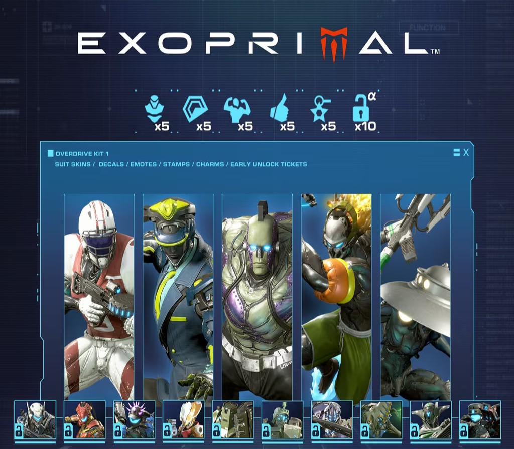 Exoprimal - Overdrive Kit 1 DLC Bundle PC Steam CD Key Logo